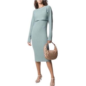 12 STOREEZ
Rib Knit Midi Dress (SD1)